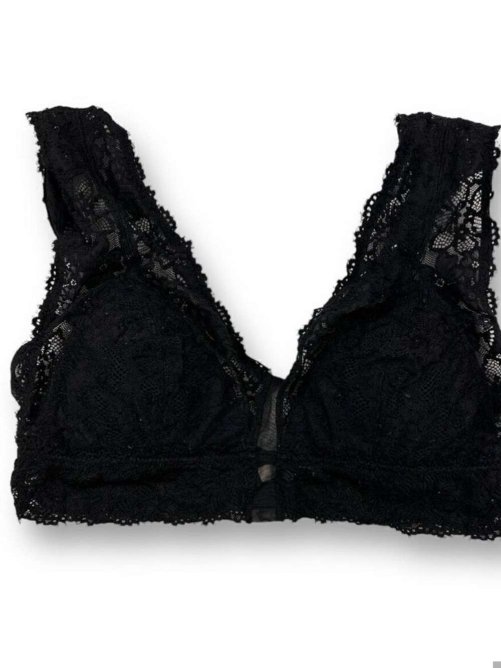 Aerie real good Lace Black Bralette Bra Size Large DD